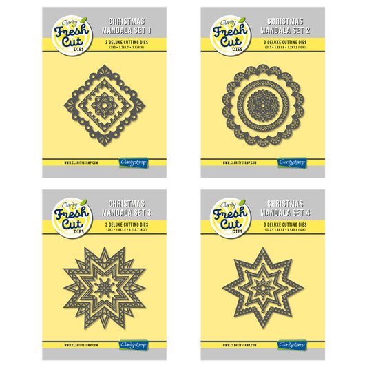 Christmas Mandalas Clarity Fresh Cut Die Collection