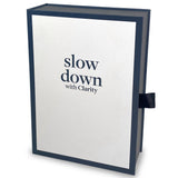 Slow Down with Clarity Deluxe Book Box Storage & Tissue Paper