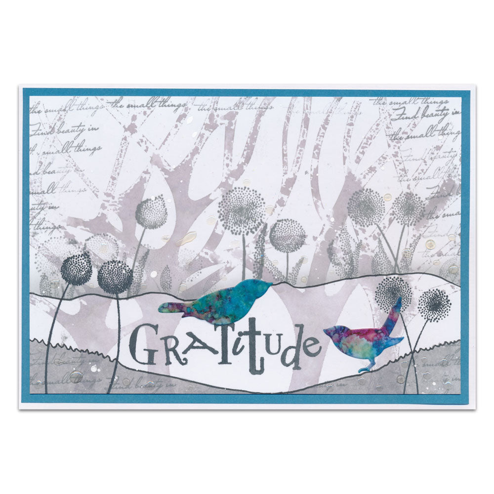 KISS by Clarity - Build-a-Scene Dandelion Heads A6 Stamp Set