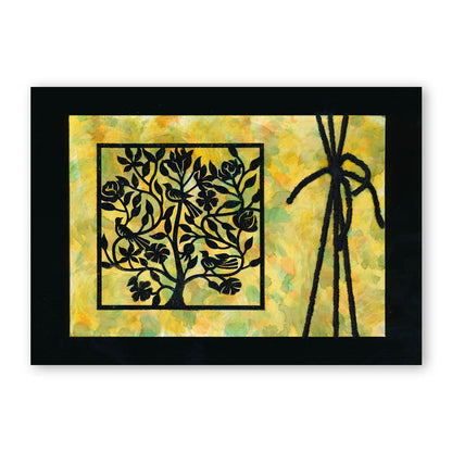 Birds In a Tree - Three Way Overlay A4 Stamp Set