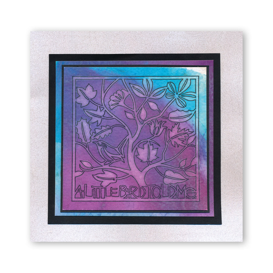 A Little Bird Told Me - Three Way Overlay A4 Stamp Set