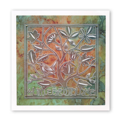 CLEARANCE A Little Bird Told Me A5 Square Groovi Plate