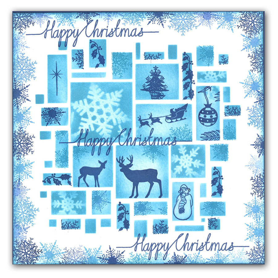 Abstract Squares 7" x 7" Stencil Collection