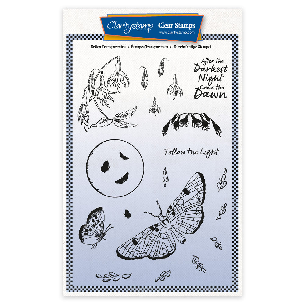 CLEARANCE After the Darkest Night Elements A5 Stamp & Mask Set