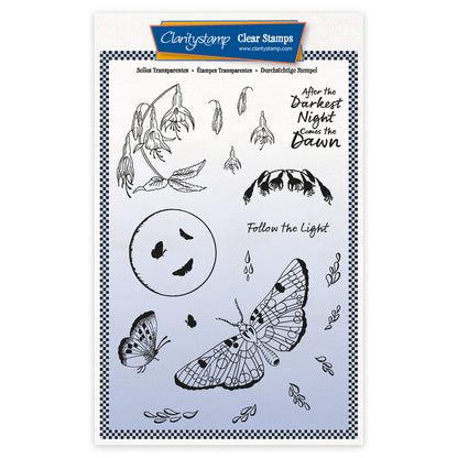 CLEARANCE After the Darkest Night Elements A5 Stamp & Mask Set