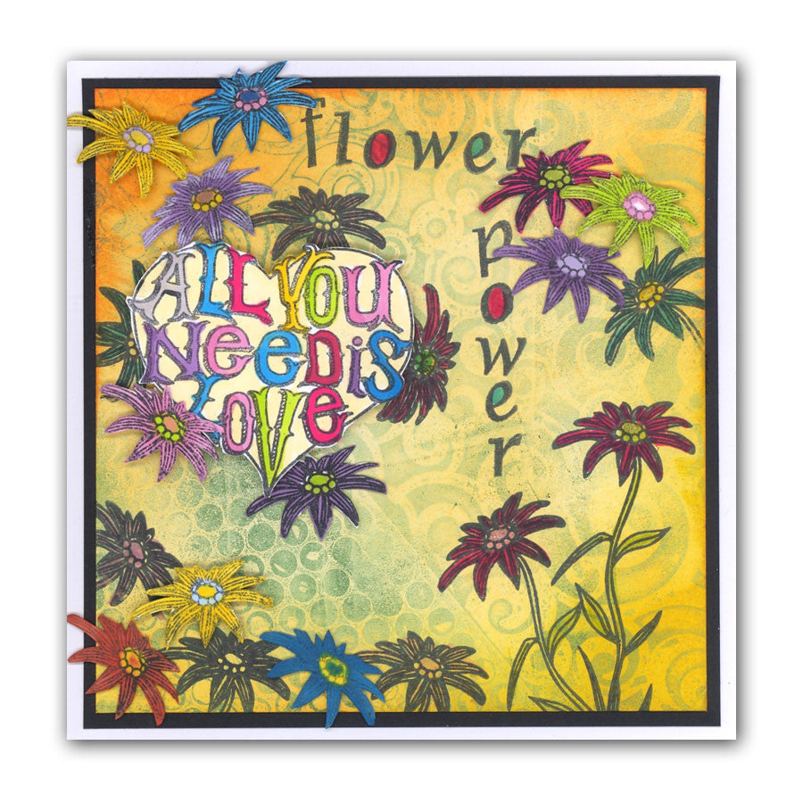 All You Need Is Love 7" x 7" Stencil