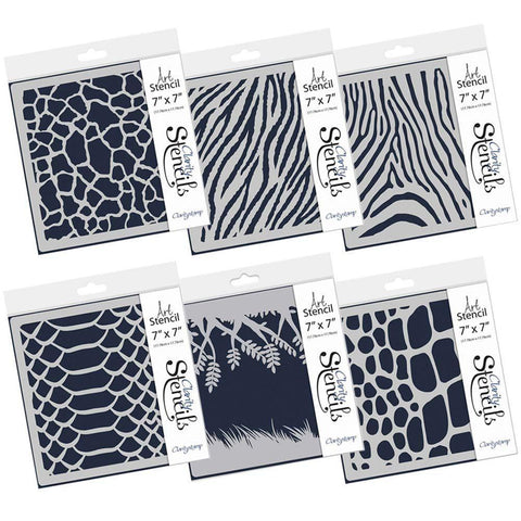Animal Skin Patterns 7" x 7" Stencil Collection