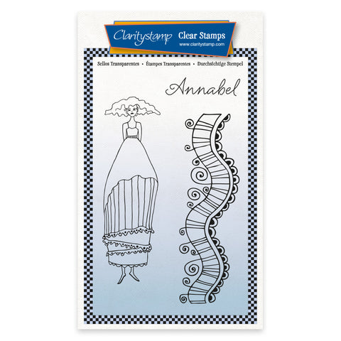 Barbara's Clarity Characters - Annabel A6 Stamp & Mask Set