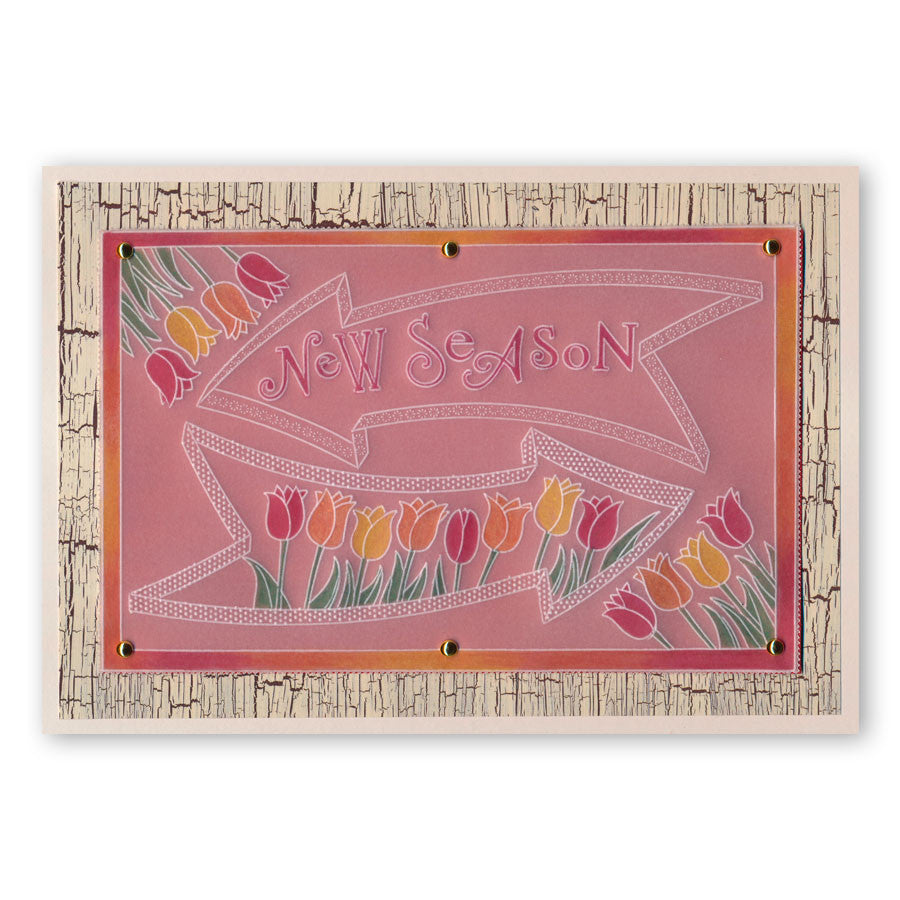 My Art Word Chain & Arrows Groovi Border Plate