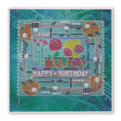 Art Nouveau Floral Groovi Spacer Plate (for A6)