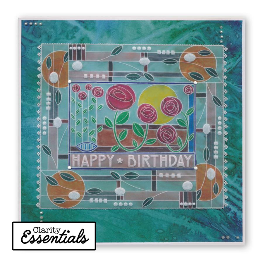 Art Nouveau Alphabet A6 Groovi Plate