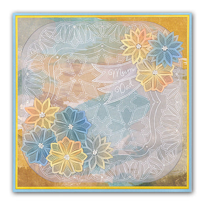 Art Deco & Ocean Swirls Groovi Border Plate Set