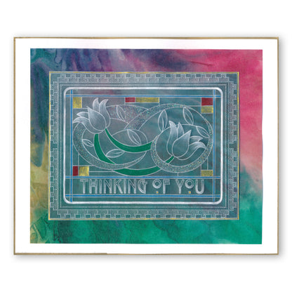 Art Nouveau Thinking of You A6 Groovi Plate