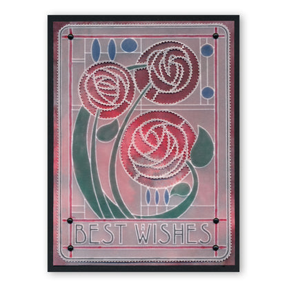 Art Nouveau Sentiments & Spacer A6 Groovi Plate Set