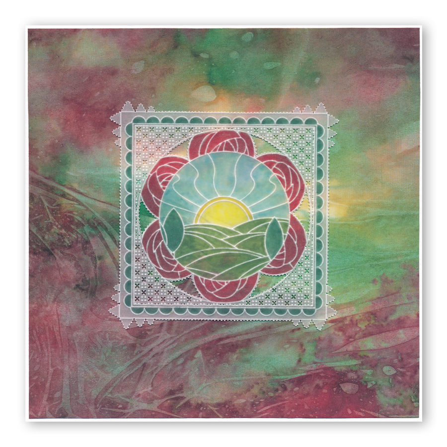 Art Nouveau Congratulations A6 Groovi Plate