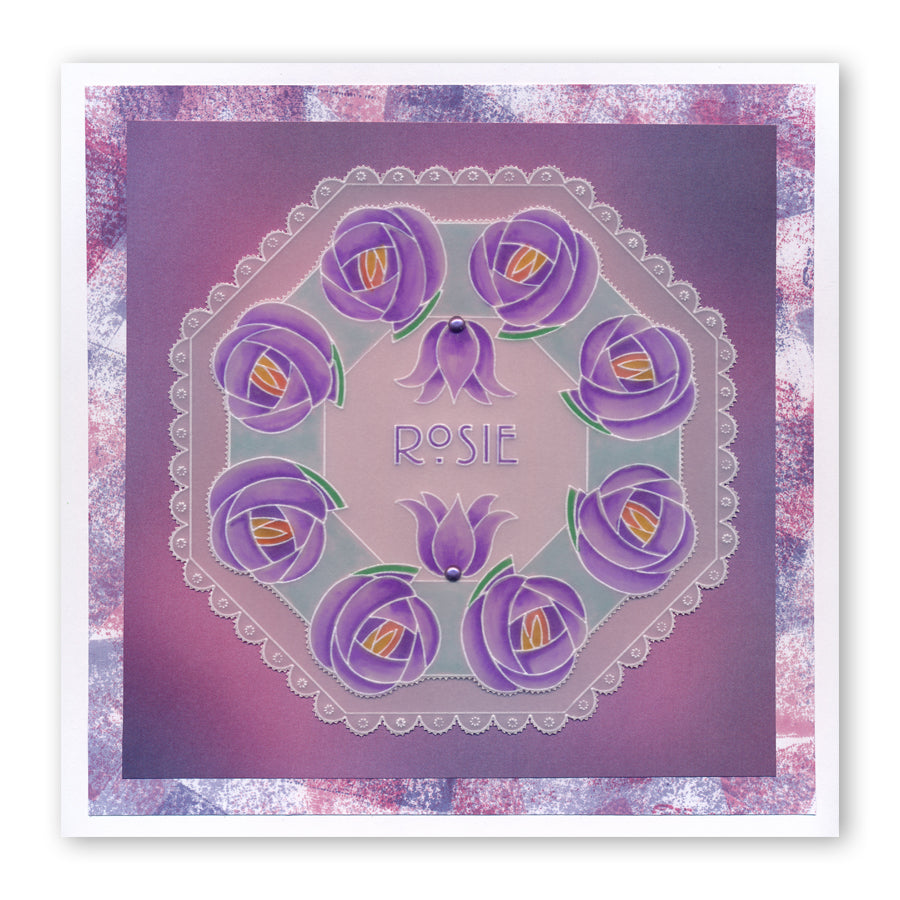 Art Nouveau Thank You A6 Groovi Plate