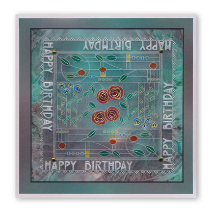 Art Nouveau Floral Groovi Spacer Plate (for A6)