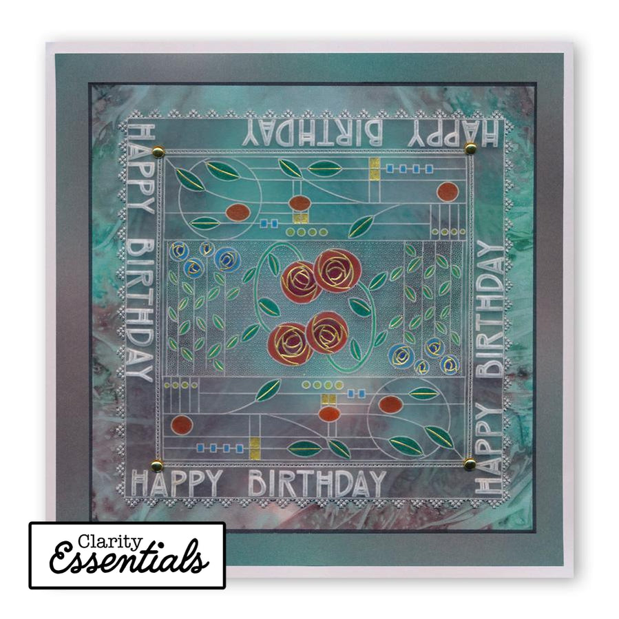 Art Nouveau Alphabet A6 Groovi Plate