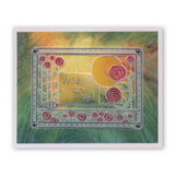 Art Nouveau Bed of Roses A6 Groovi Plate