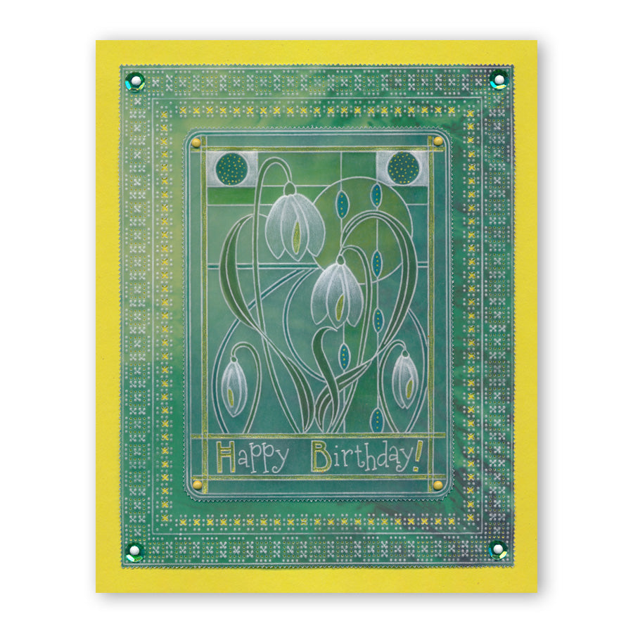 Art Nouveau Floral A6 Groovi Plate & Spacer Collection