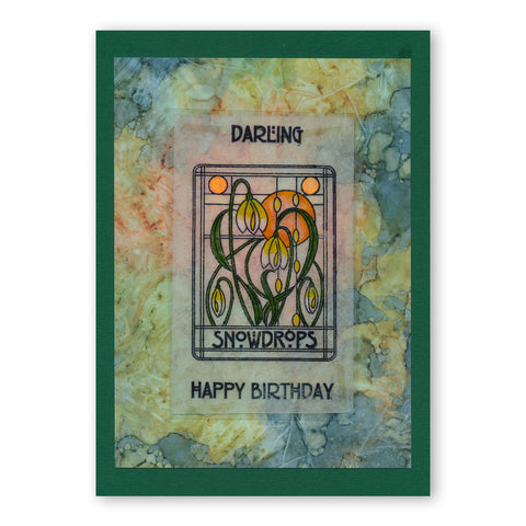 Art Nouveau Flowers & Panels A5 Stamp Set