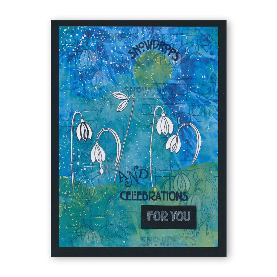 Art Nouveau Snowdrops & Tulips A5 Stamp Set