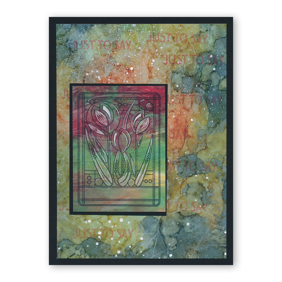 Art Nouveau Snowdrops & Tulips A5 Stamp Set