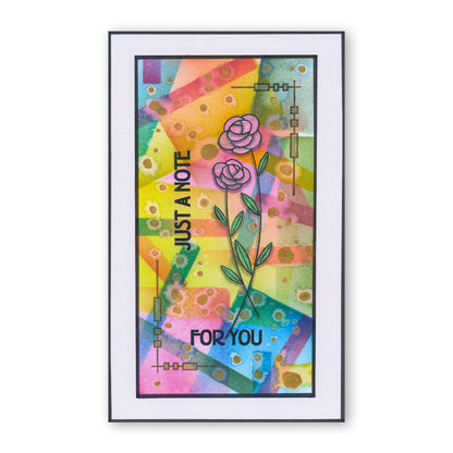 Art Nouveau Flowers & Panels A5 Stamp Set