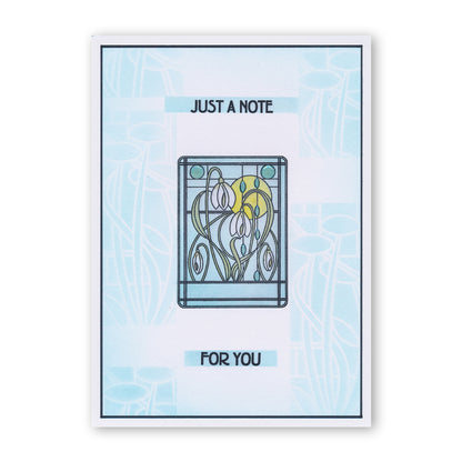 Art Nouveau Snowdrops & Tulips A5 Stamp Set