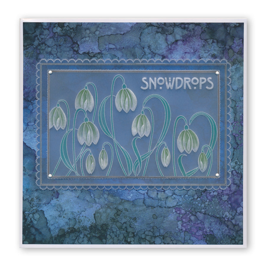 Art Nouveau Floral A6 Groovi Plate & Spacer Collection