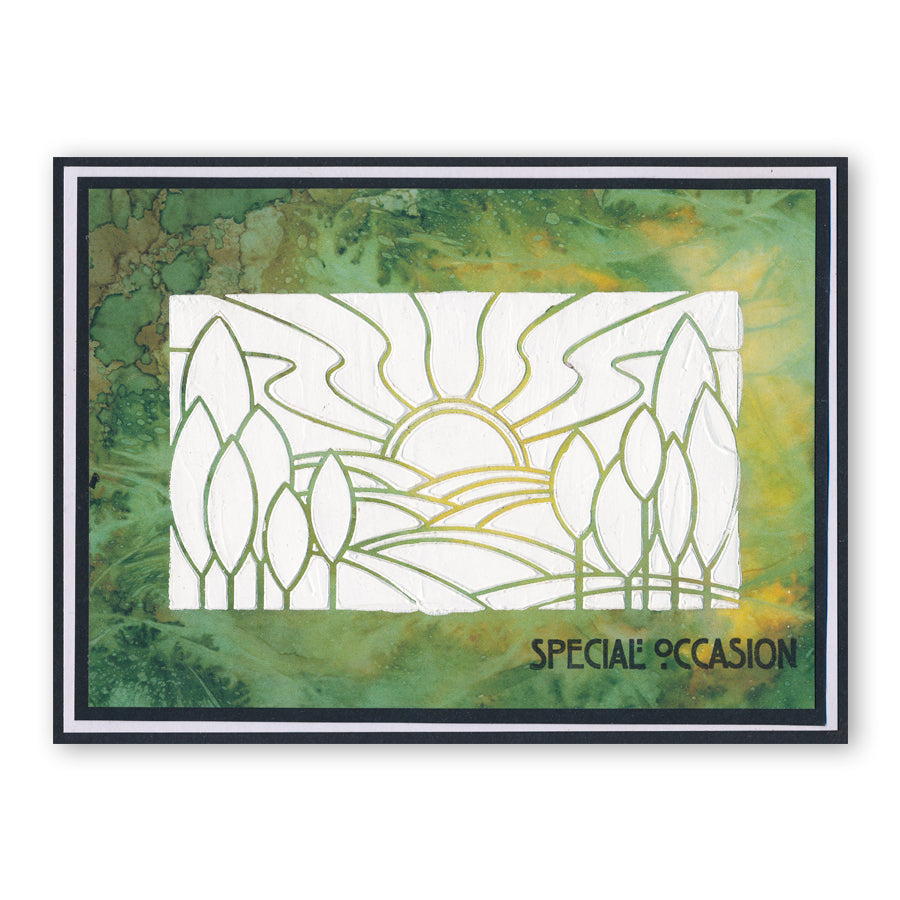 Art Nouveau Landscape A5 Stencil