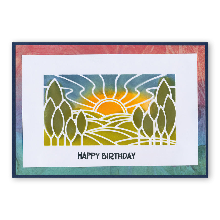 Art Nouveau Landscape A5 Stencil