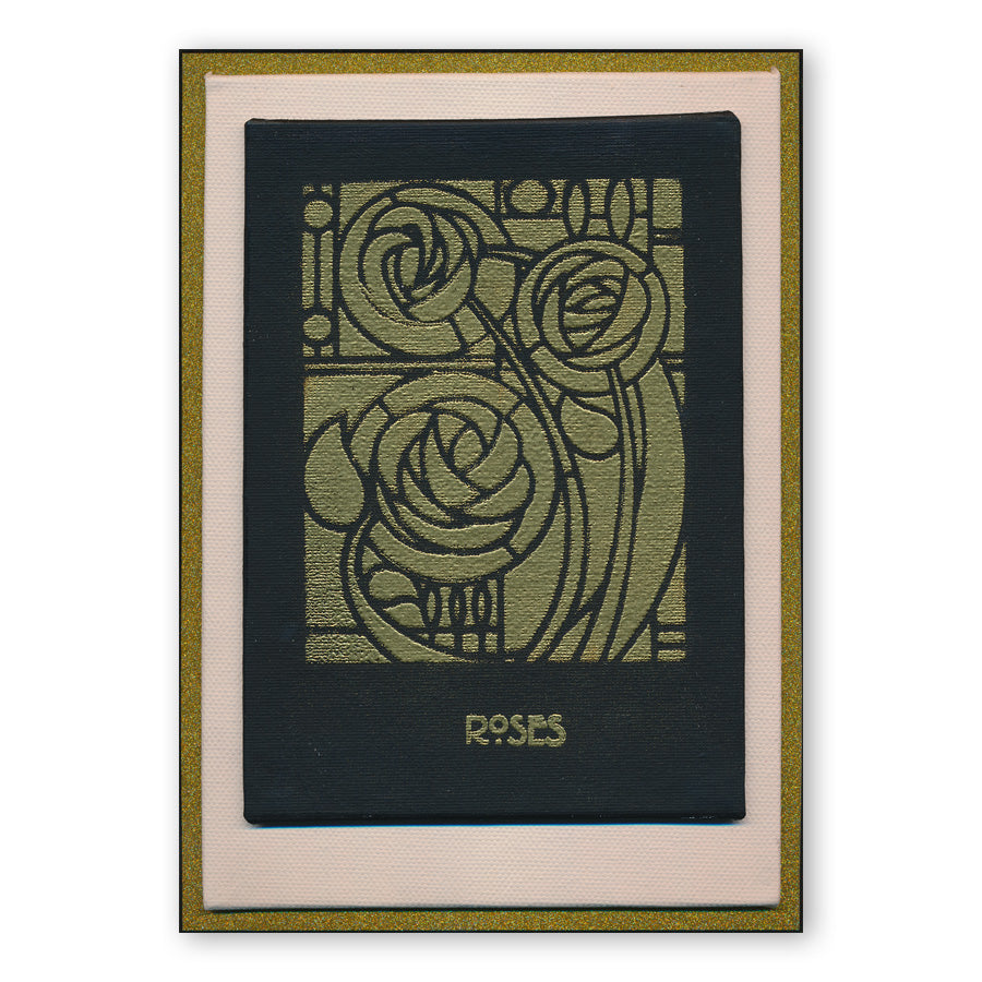 Art Nouveau Eden Roses A5 Stencil