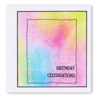 Art Nouveau Damask Rose A5 Stencil