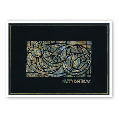 Art Nouveau Lilies A5 Stencil