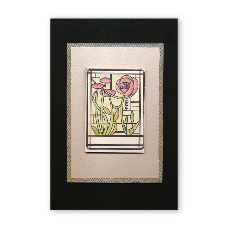 Art Nouveau Best Wishes & Thank You A5 Stamp Set