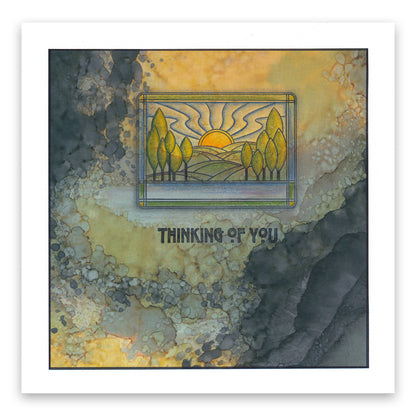 Art Nouveau Congratulations & Thinking of You A5 Stamp Set