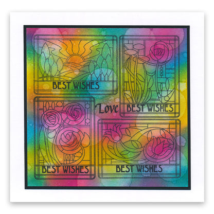 Art Nouveau Congratulations & Thinking of You A5 Stamp Set