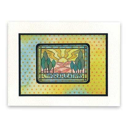 Art Nouveau Congratulations & Thinking of You A5 Stamp Set
