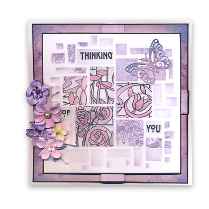 Art Nouveau Congratulations & Thinking of You A5 Stamp Set