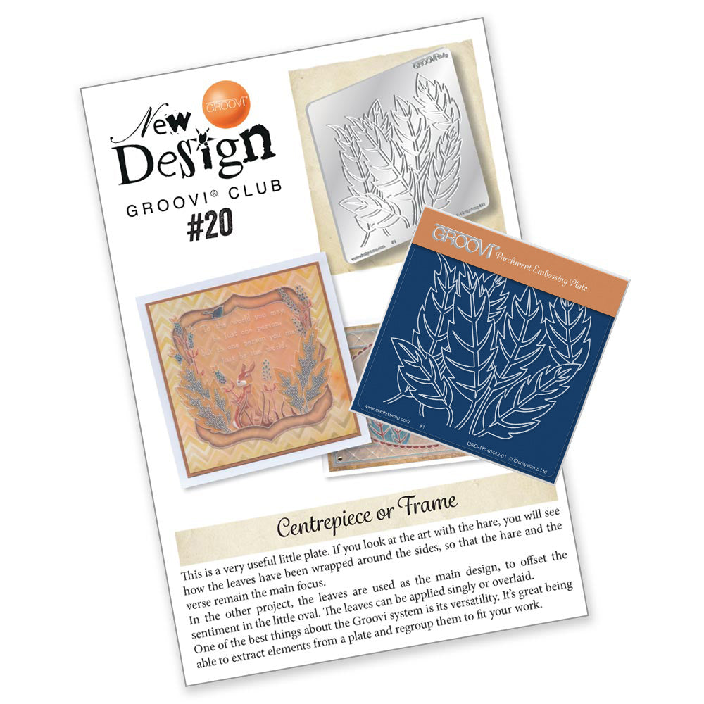 New Design Groovi® Club Back Issue - 20 - Funky Leaves