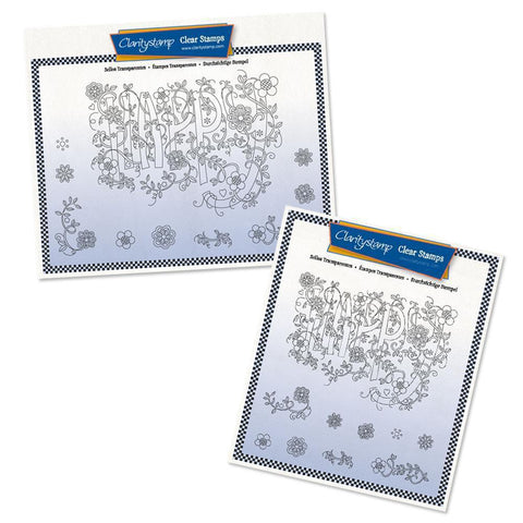 Barbara's SHAC Happy Doodle A5 & A5 Square Stamp Collection