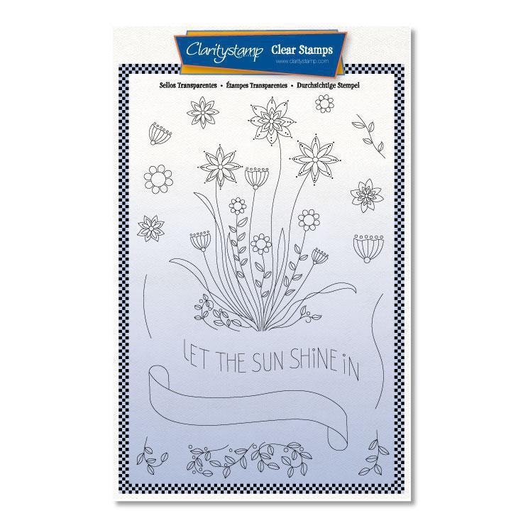Barbara's SHAC Let the Sun Shine Doodle A5 Stamp & Mask Set