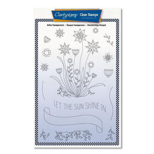 Barbara's SHAC Let the Sun Shine Doodle A5 Stamp & Mask Set