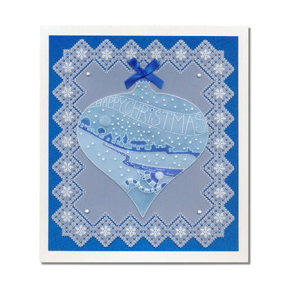 Barbara's Christmas Baubles Collection A5 Square Groovi Plate Set