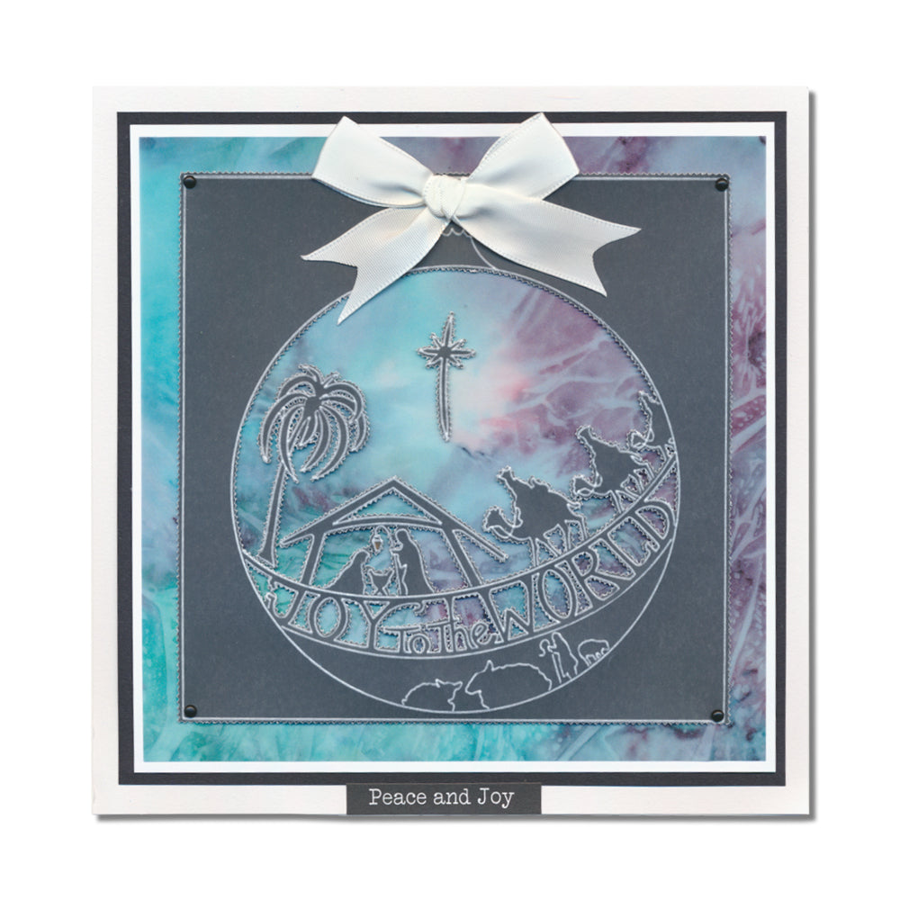 Barbara's Christmas Baubles Collection A5 Square Groovi Plate Set