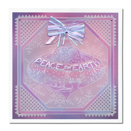 Barbara's Christmas Baubles Collection A5 Square Groovi Plate Set