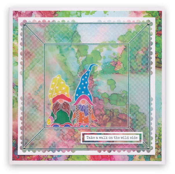 Barbara's Güd Gnomes A5 Square Groovi Plate