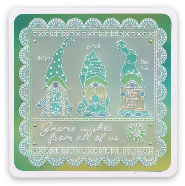 Barbara's Güd Gnomes A5 Square Groovi Plate