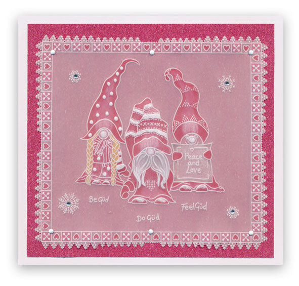 Barbara's Güd Gnomes A5 Square Groovi Plate